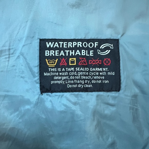 Against the Elements waterproof rain jacket with hood, Size M (10-12). NWOT - Picture 8 of 15